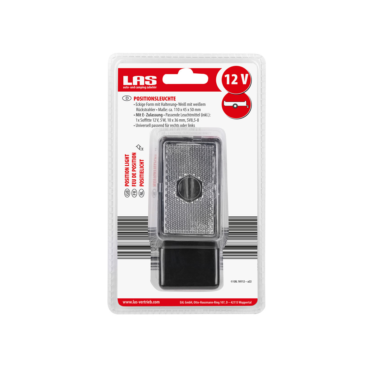 LAS 10112 Positionsleuchte eckig mit Halter Bild 4