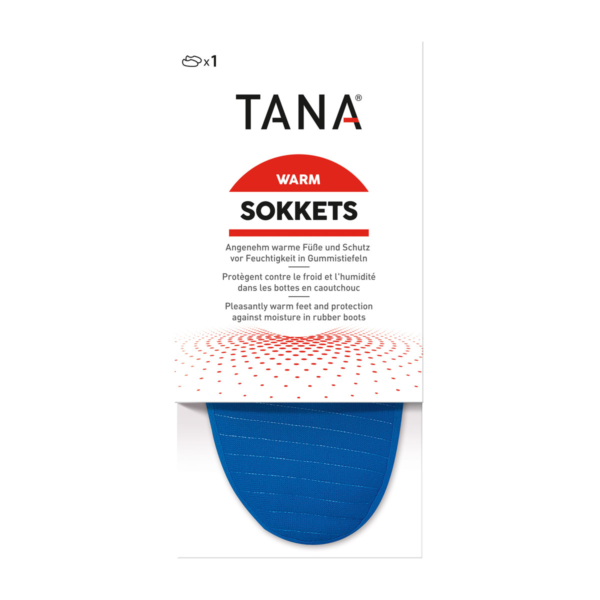 Stiefelsocke blau Größe 44/45 Stiefelsocke blau Größe 44/45
