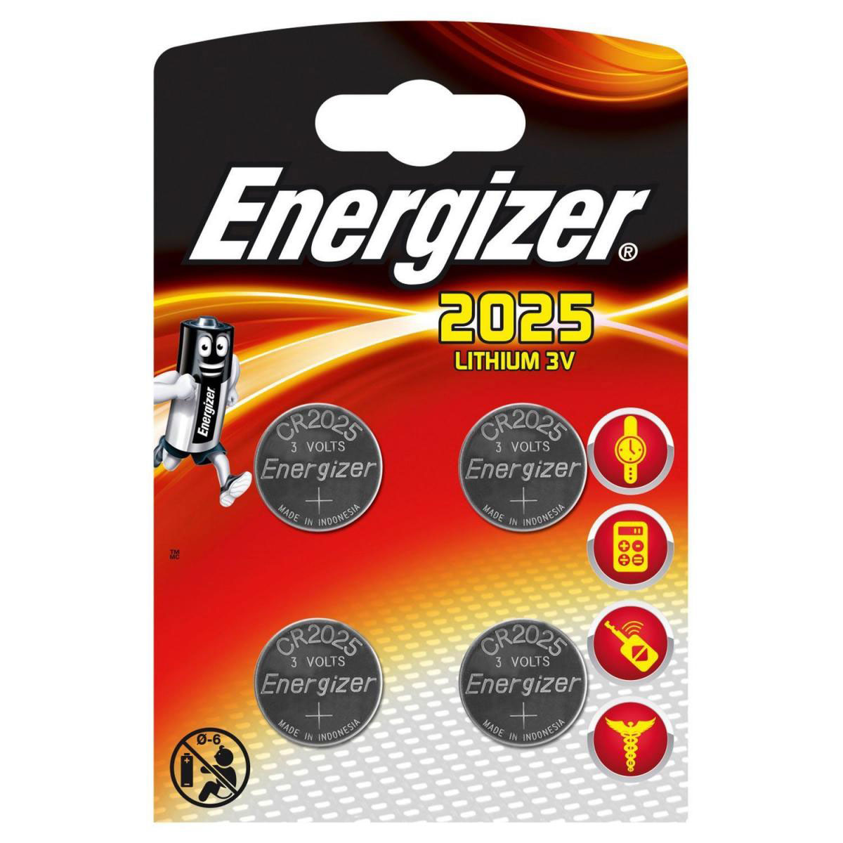 CR2025-Batterien 4 Stück CR2025-Batterien 4 Stück