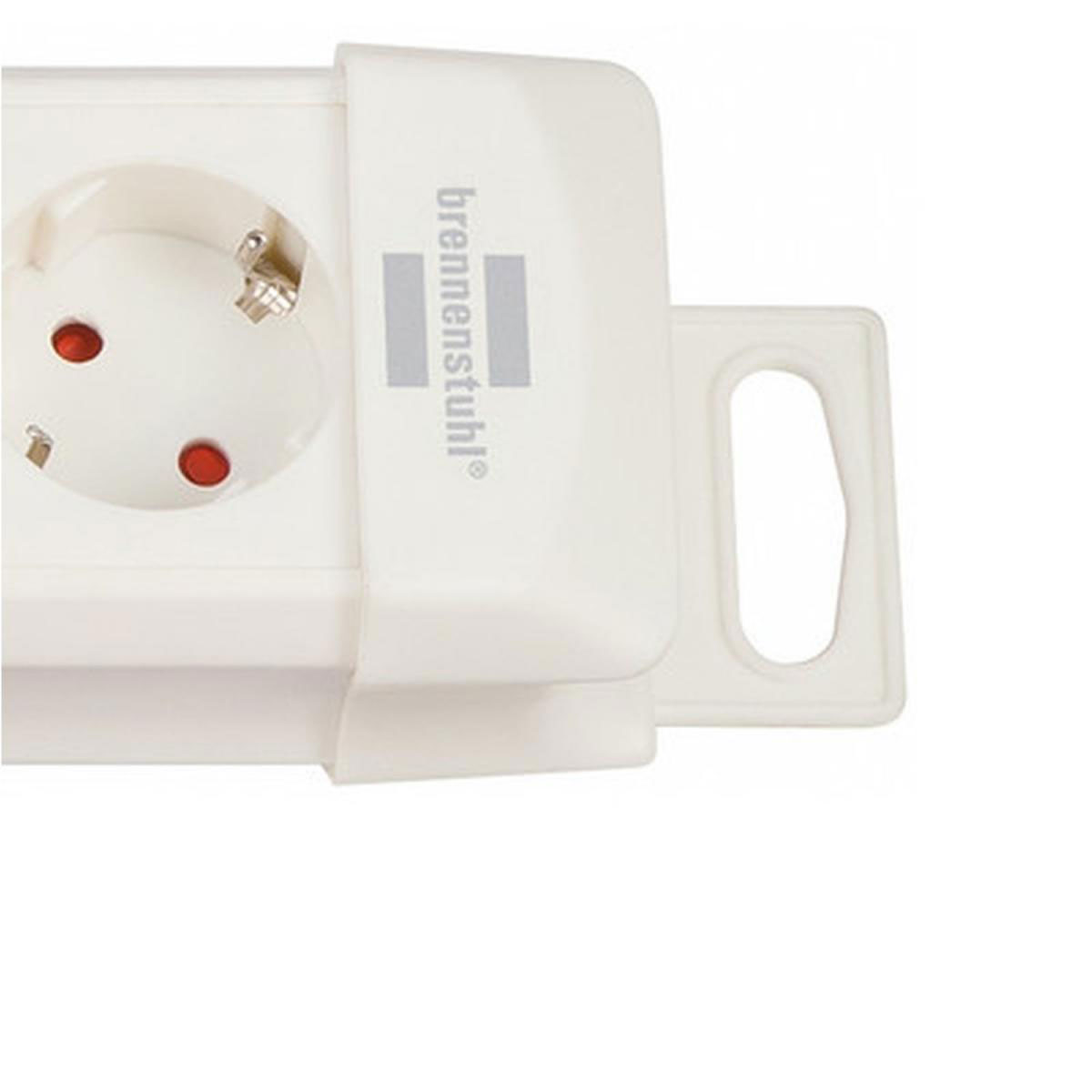 Brennenstuhl Steckdosenleiste Premium-Line mit Schalter 6-fach weiß Bild 2