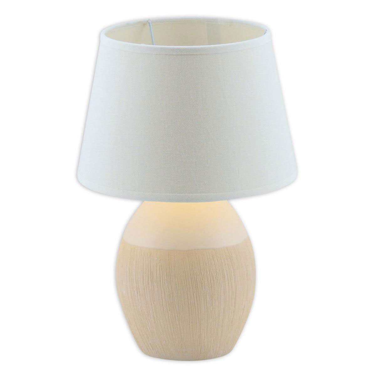 näve Tischleuchte Ceramics bauchig beige Bild 3