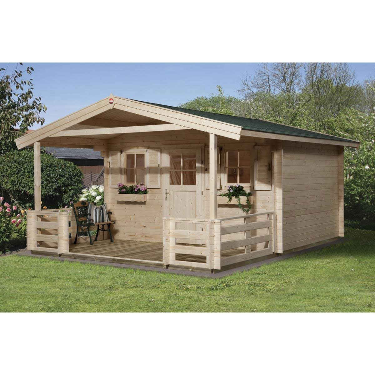 Weka Gartenhaus 110 B Größe 1/2 460 x 510 x 262 cm