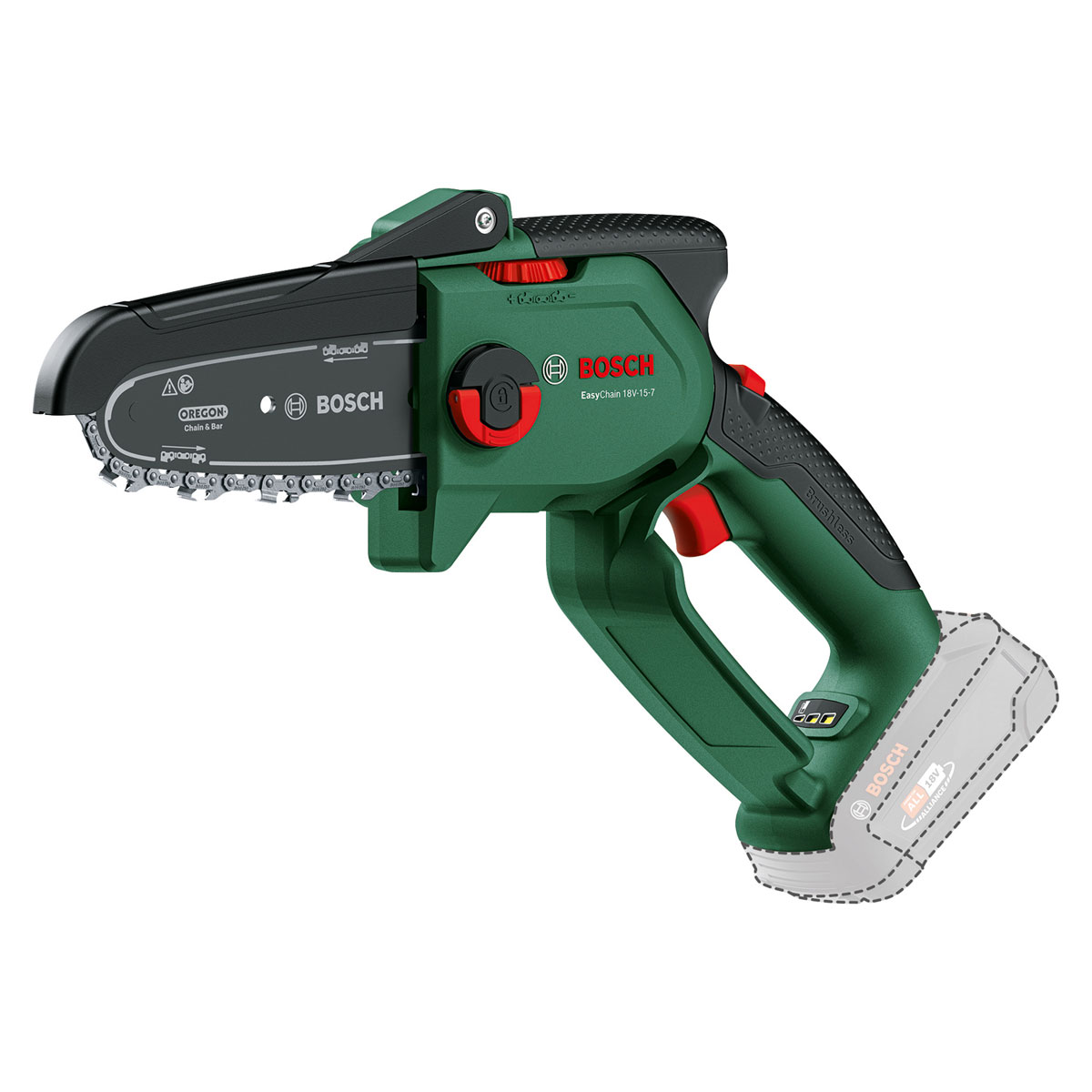 Bosch Akku- Kettensäge EasyChain 18V-15-7 - ohne Akku und Ladegerät