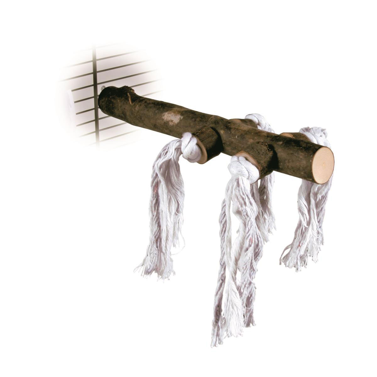 Trixie  Sitzstange Natural Living mit Tau 25 cm