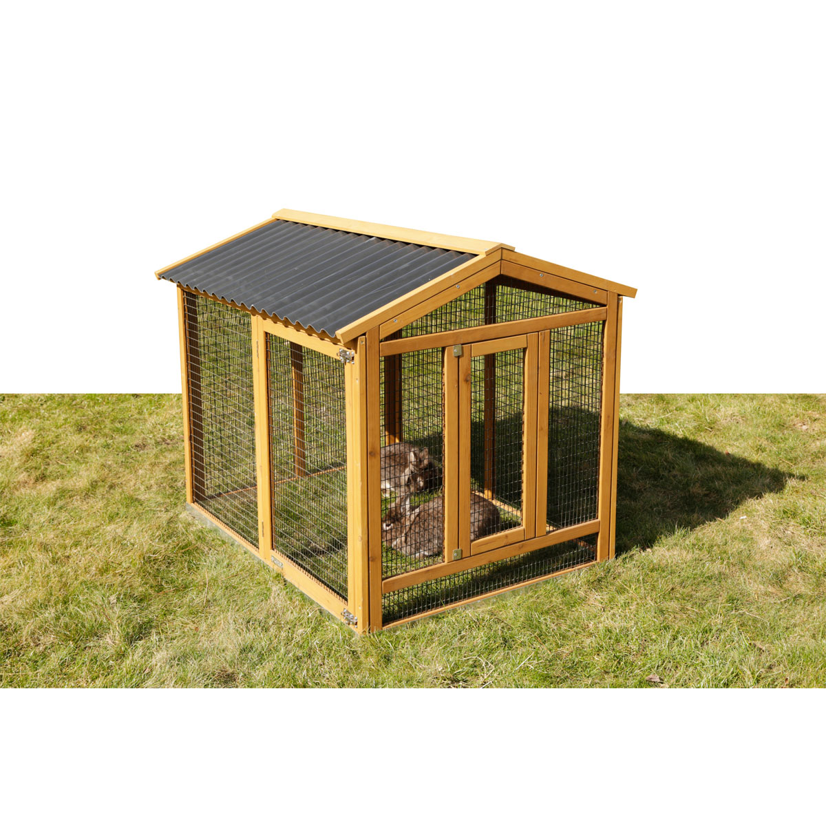 Freigehege Appartment Pro 115 x 90 x 85 cm braun Bild 10