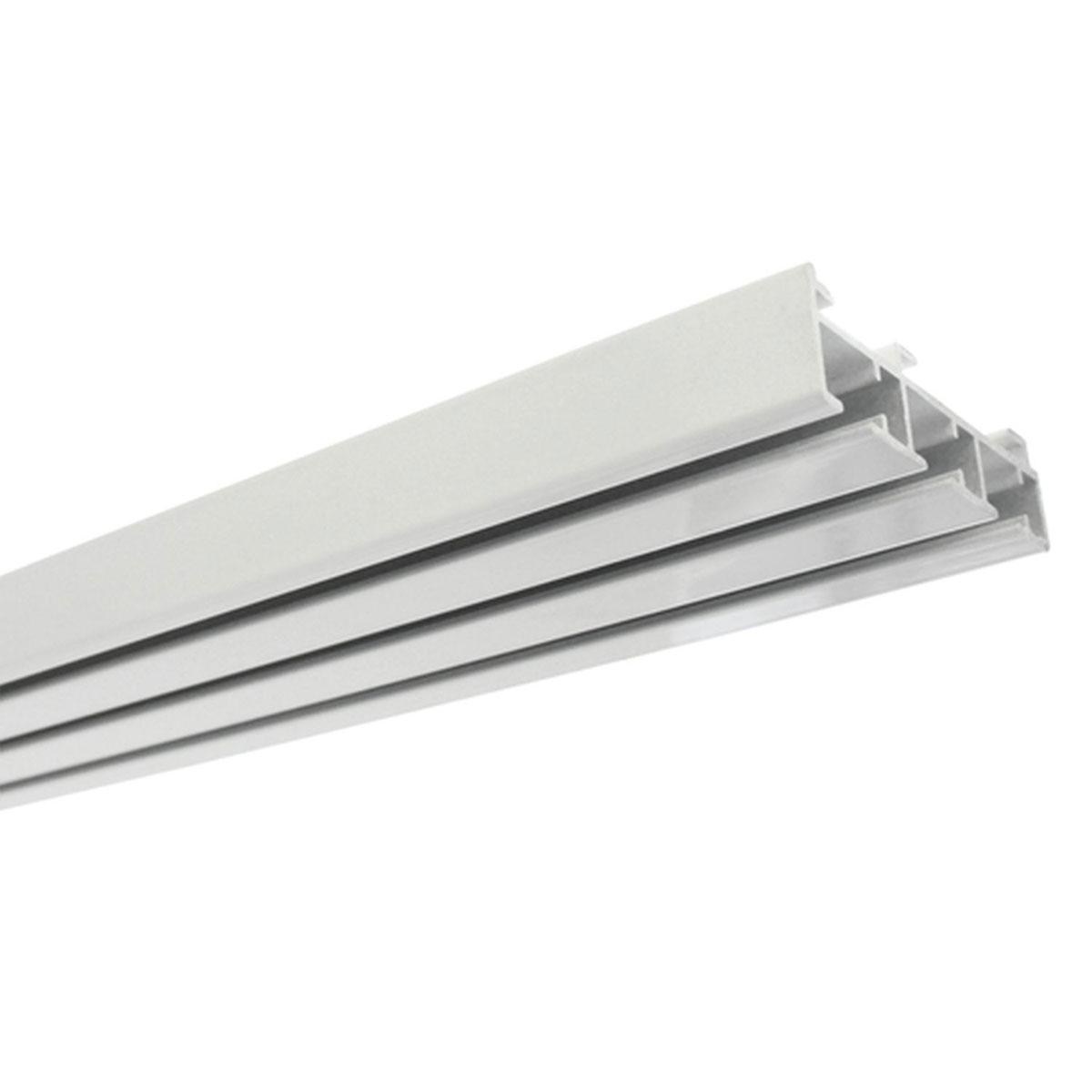 Gardinia Flächenvorhangschiene 3-läufig 160 cm weiß