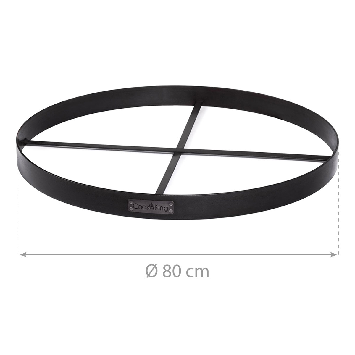 CookKing Feuerschalenbasis 80 80x6cm Schwarz Bild 3