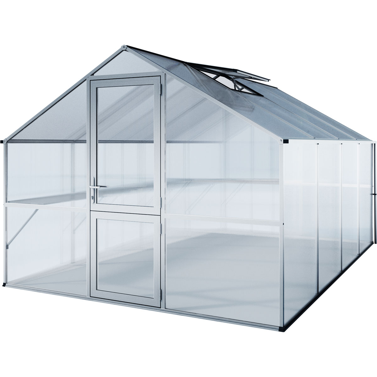 KGT Gewächshaus Orchidee IV 12,75m² silber Bild 1