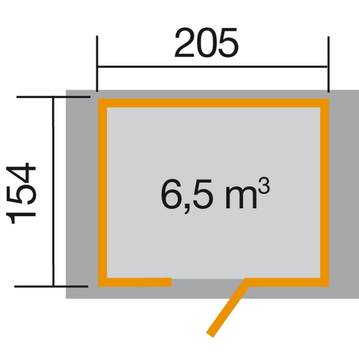 Weka Gartenhaus 223 Größe 1 grau Bild 2
