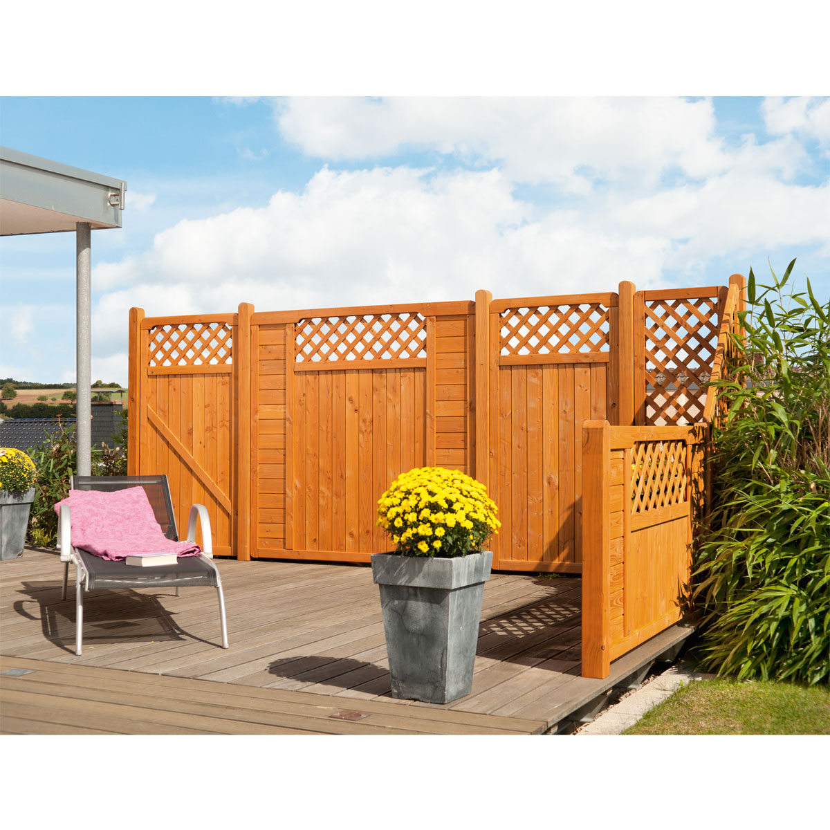 Pfosten Zaunserie Aalborg Mainau Rhombus 9 x 9 x 100 cm Bild 3