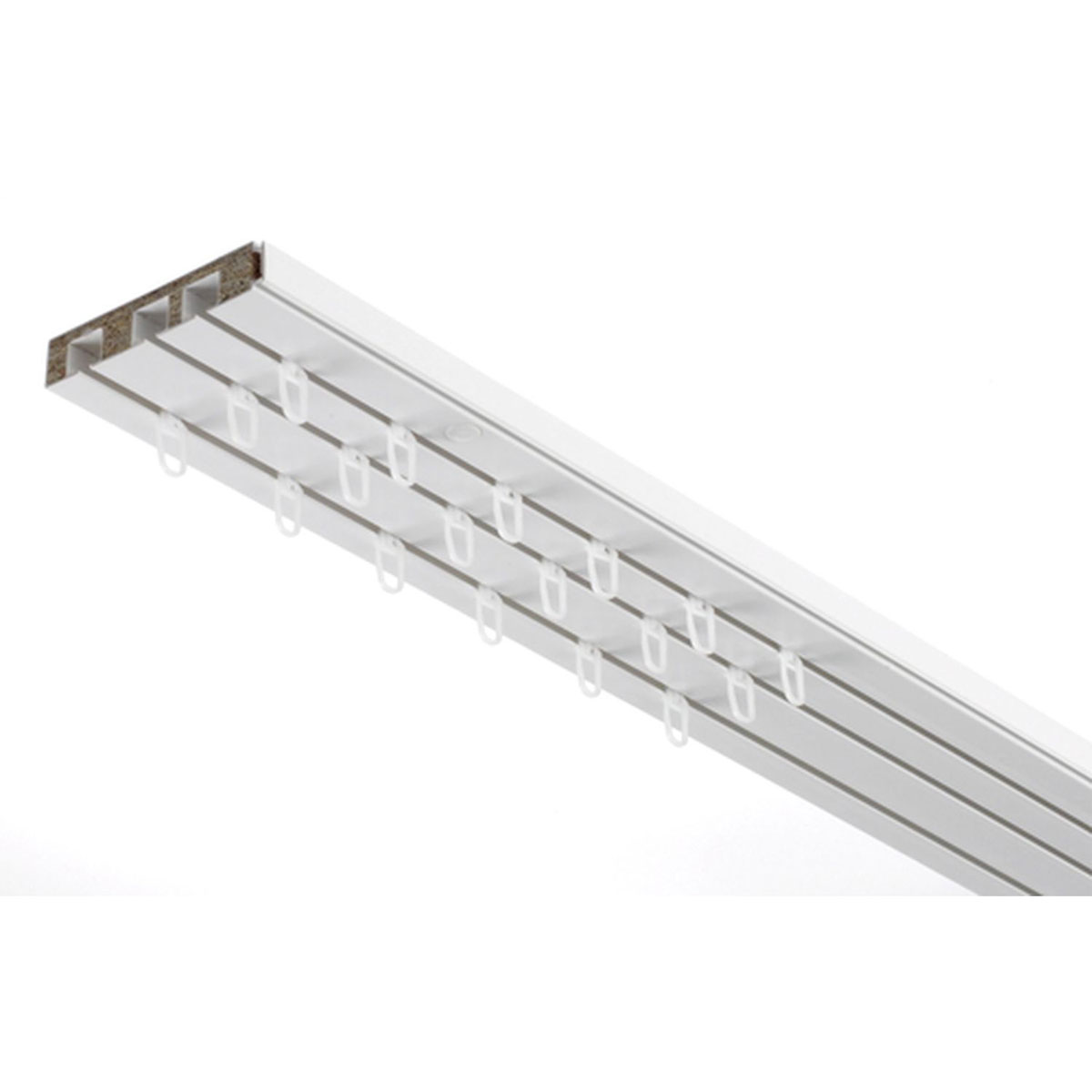 Gardinia Vorhangschiene GE3 210 cm mit Profil für Blendenbefestigung weiß Bild 6