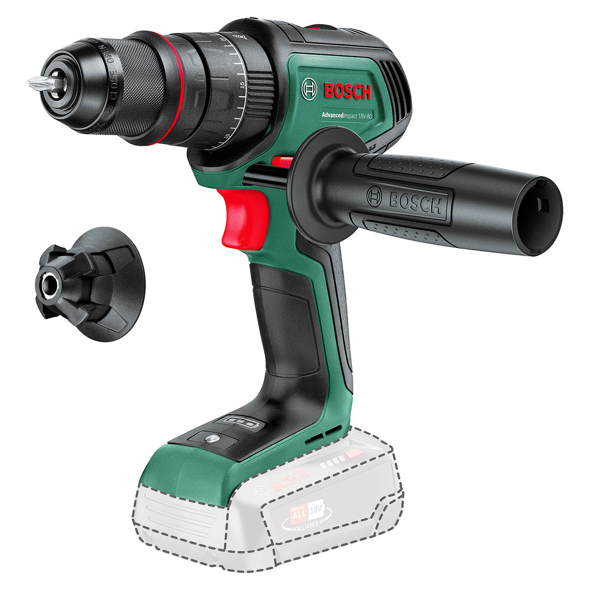 Bosch Akku- Schlagbohrmaschine AdvancedImpact 18V-80 solo Bild 3