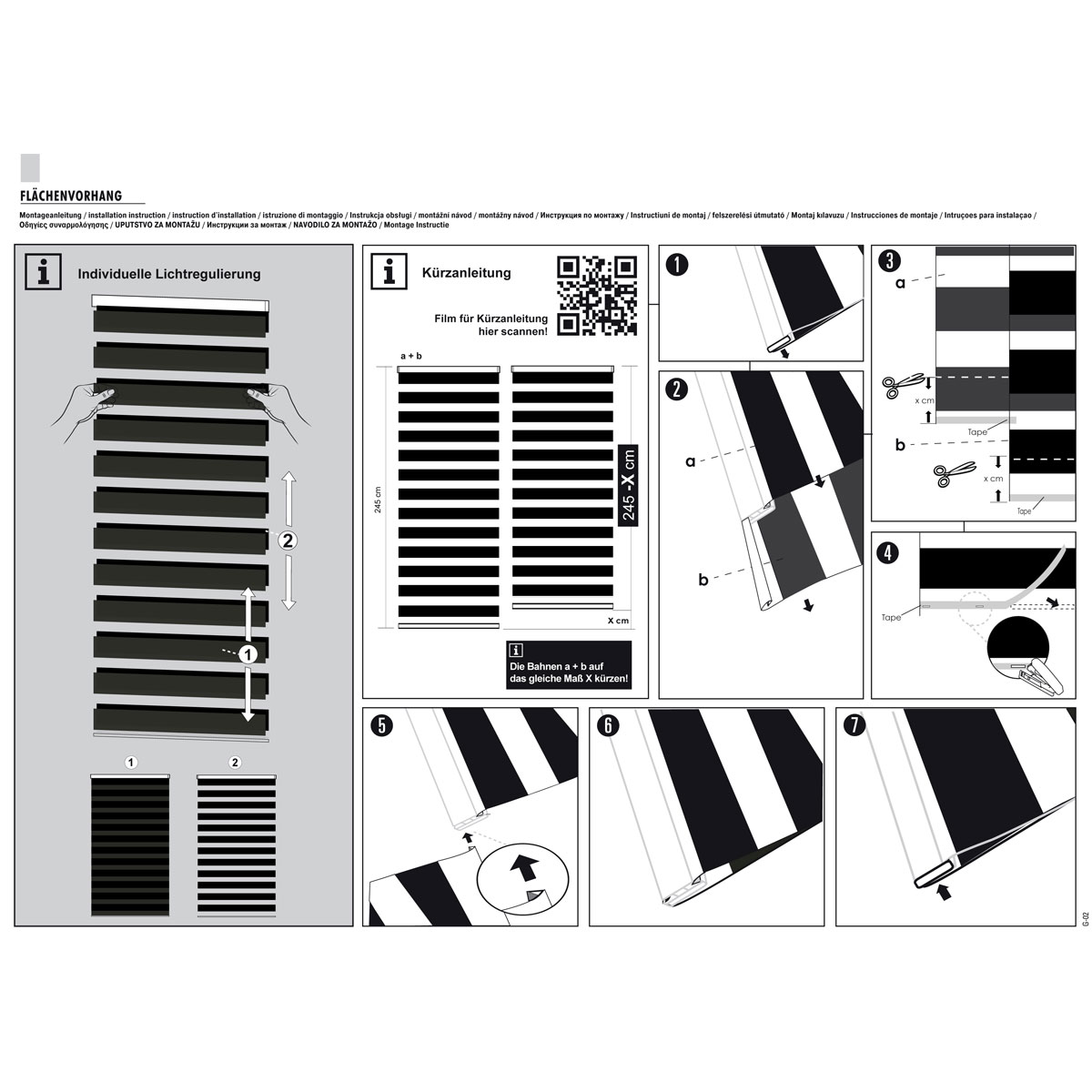 Gardinia Flächenvorhang Day+Night 245 x 60 cm grau Bild 5