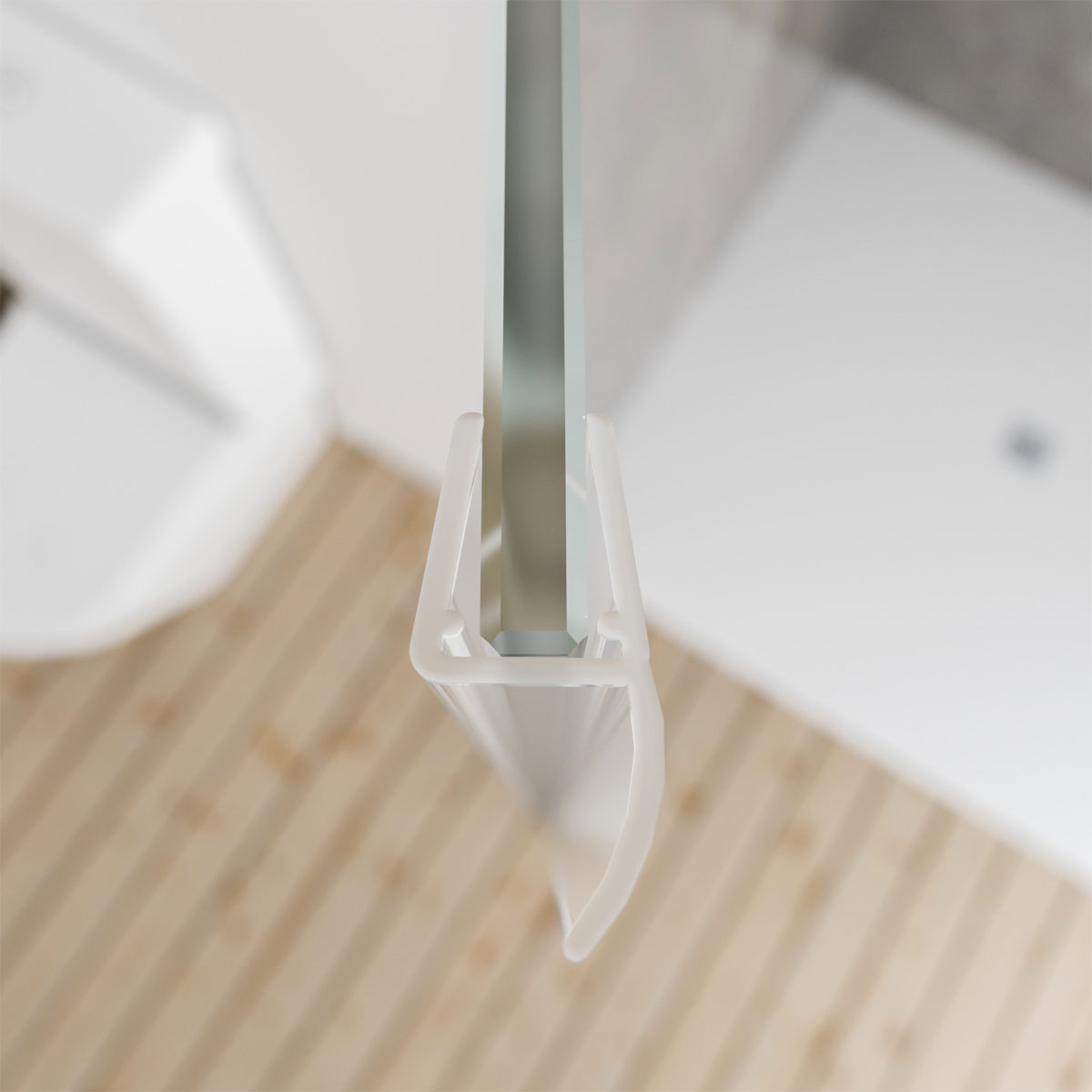 Schulte Universal Dichtleiste senkrecht 5,6,8 mm/2000 mm Breite Dichtlippe 12 Bild 3