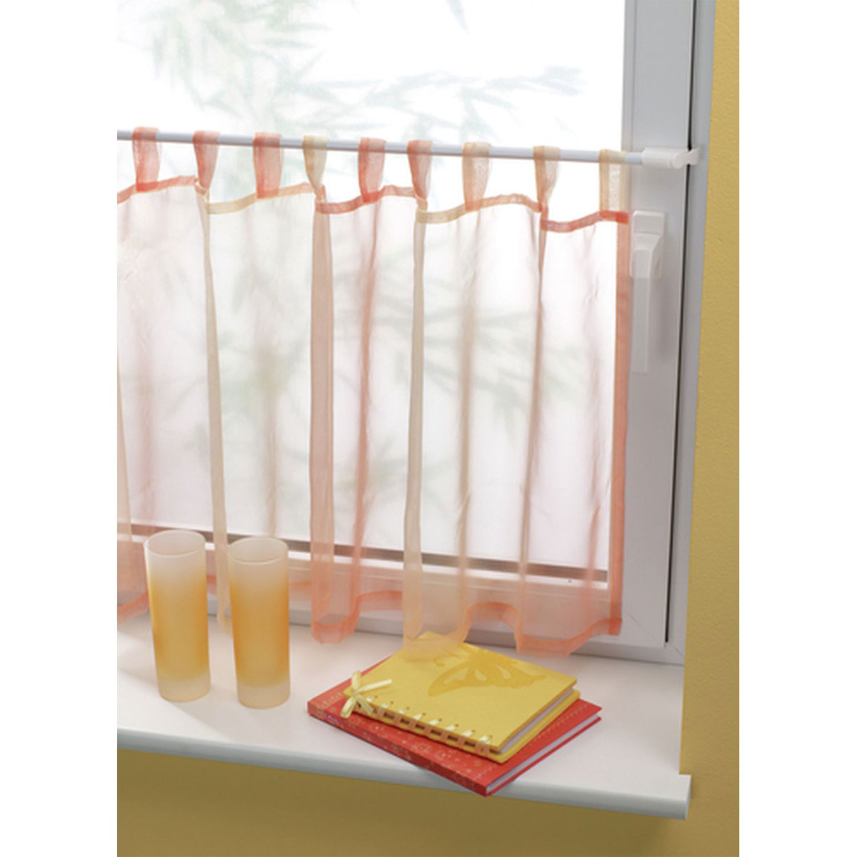 Gardinia Klemmvitrage 75-125 cm Durchmesser 10/12 mm weiß Bild 3