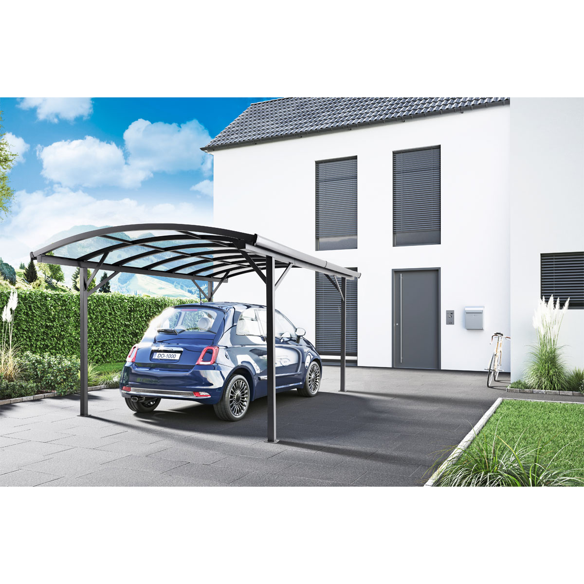 Durabil Aluminium-Carport antrahzit 2,9 x 2,4 x 5 m Bild 10