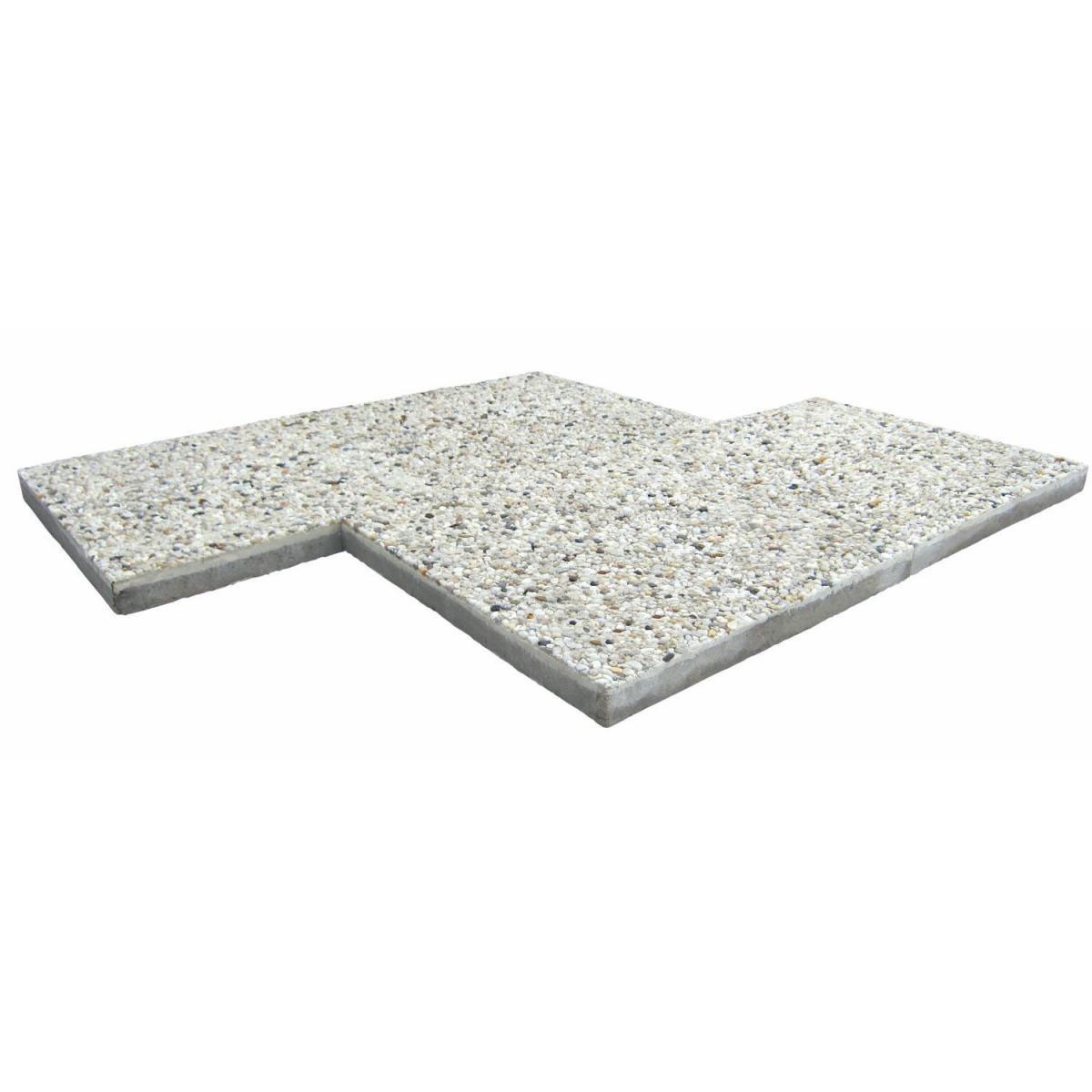 Diephaus  Waschbetonplatte 40 x 40 cm weiße Körnung Bild 3