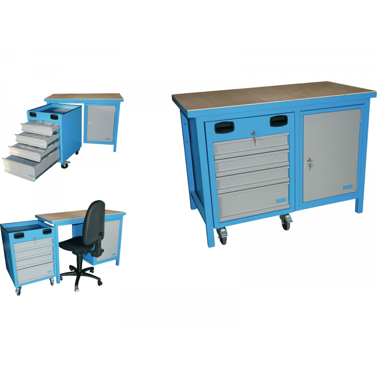 Güde Werkbank 1200 SLT Multi Blau Bild 4