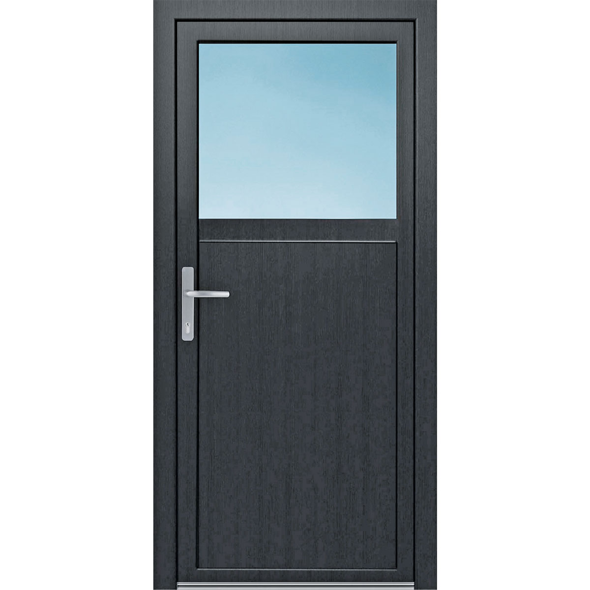 Kunststoff-Nebeneingangstür F02 BLR L anthrazit 98 x 200 cm Kunststoff-Nebeneingangstür F02 BLR L anthrazit 98 x 200 cm