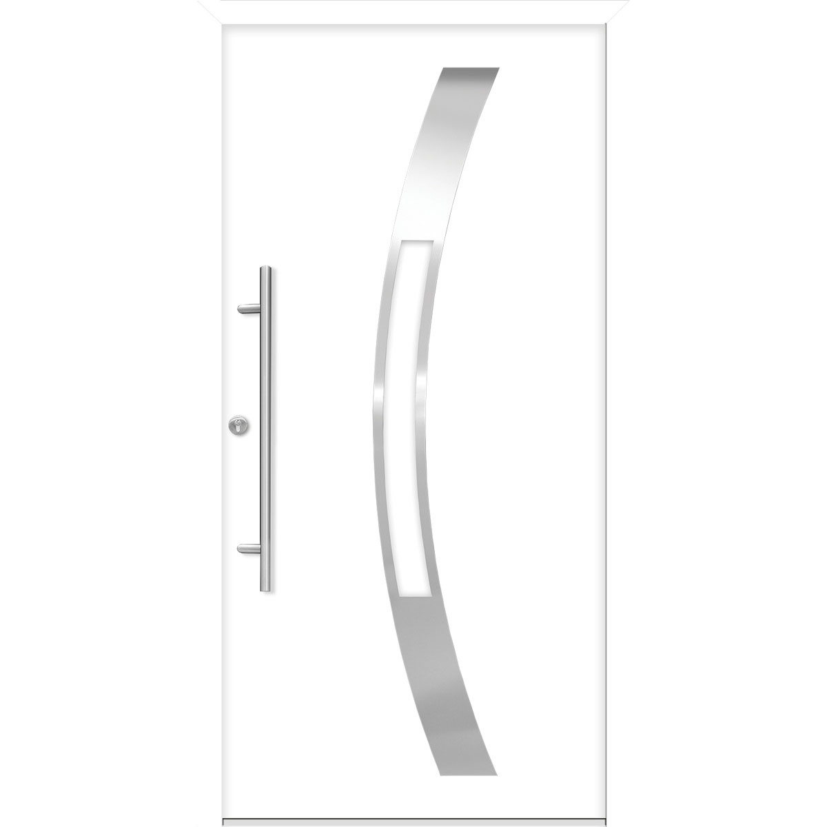 SplenDoor Premium-Haustür Passivedoor Goeteborg energiesparend wiess 100 x 200 cm links