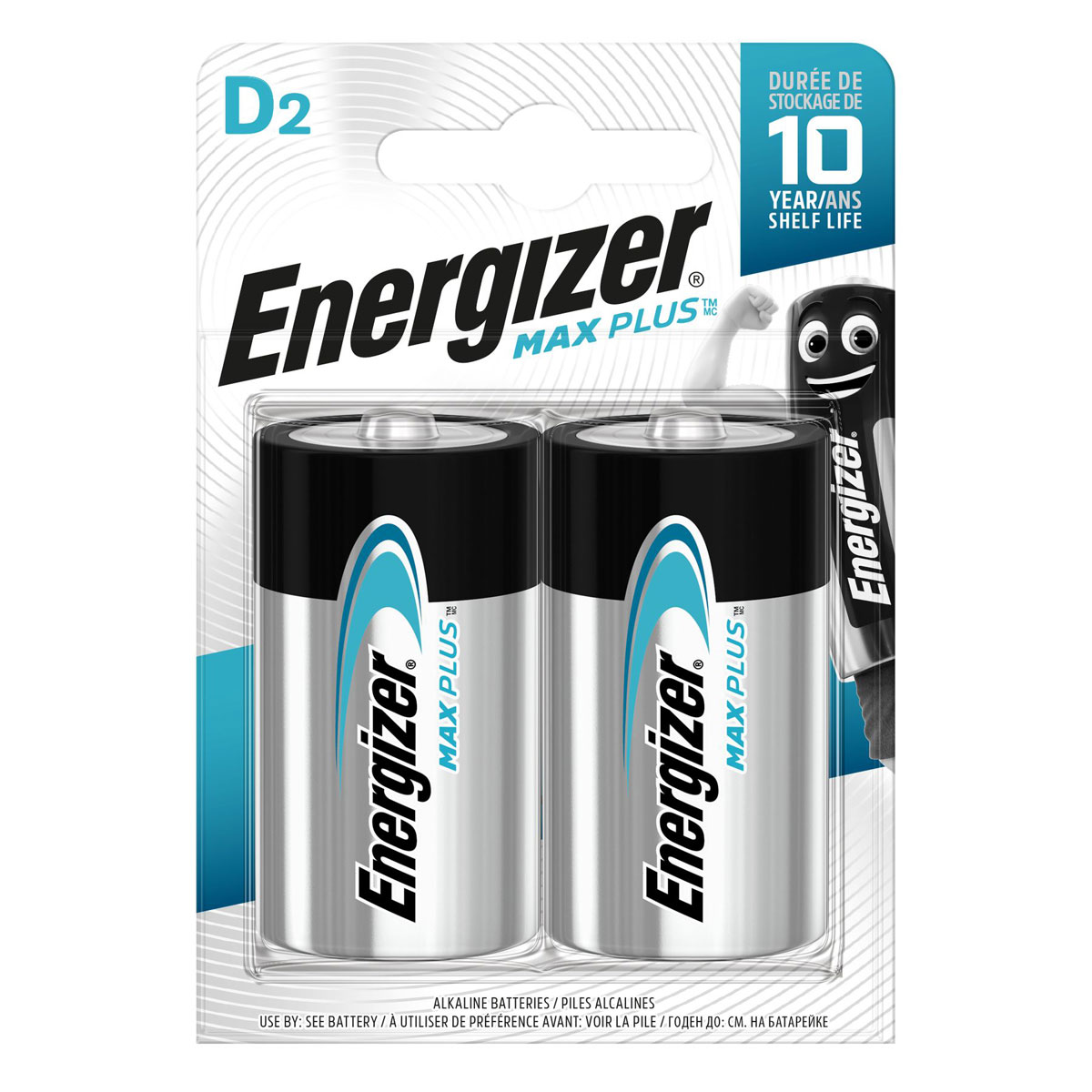 Energizer D-Batterie Max Plus Mono LR20/EP95 2 Stück