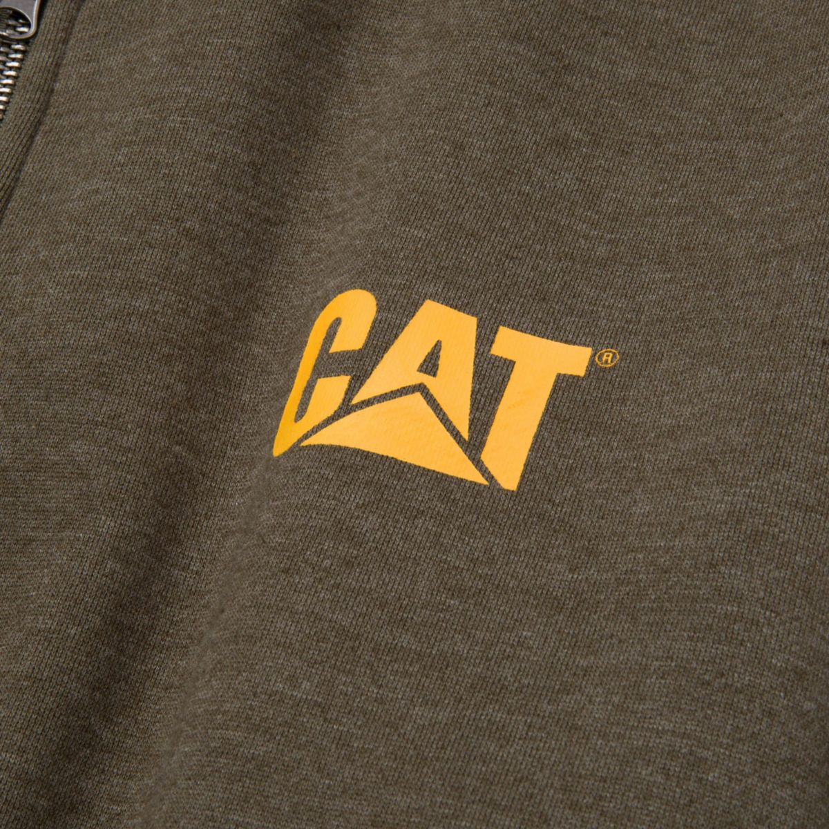 CAT Zip Hoodie Banner oliv Gr. L Bild 3