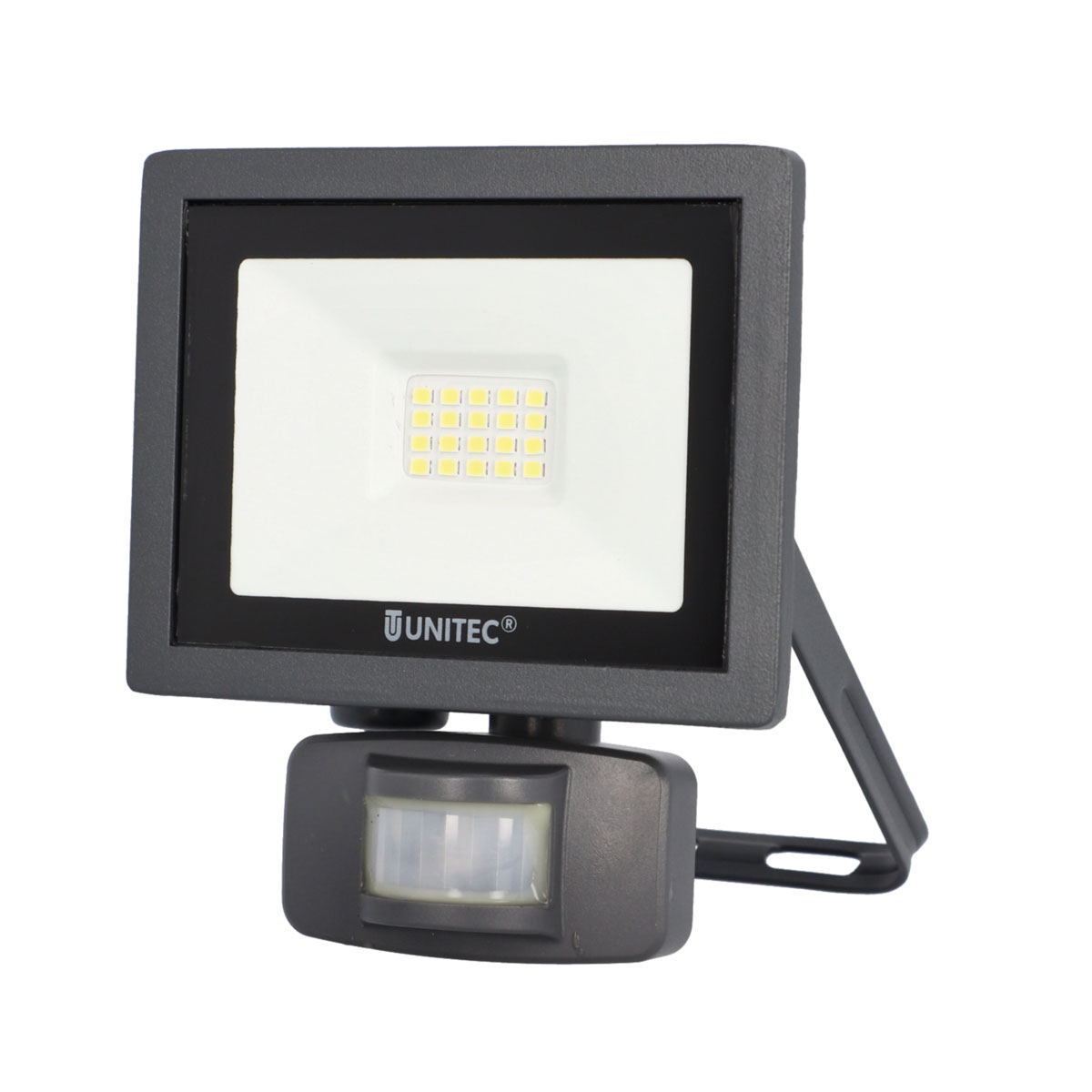 Unitec LED Wandstrahler mit Bewegungsmelder 10W 800lm anthrazit
