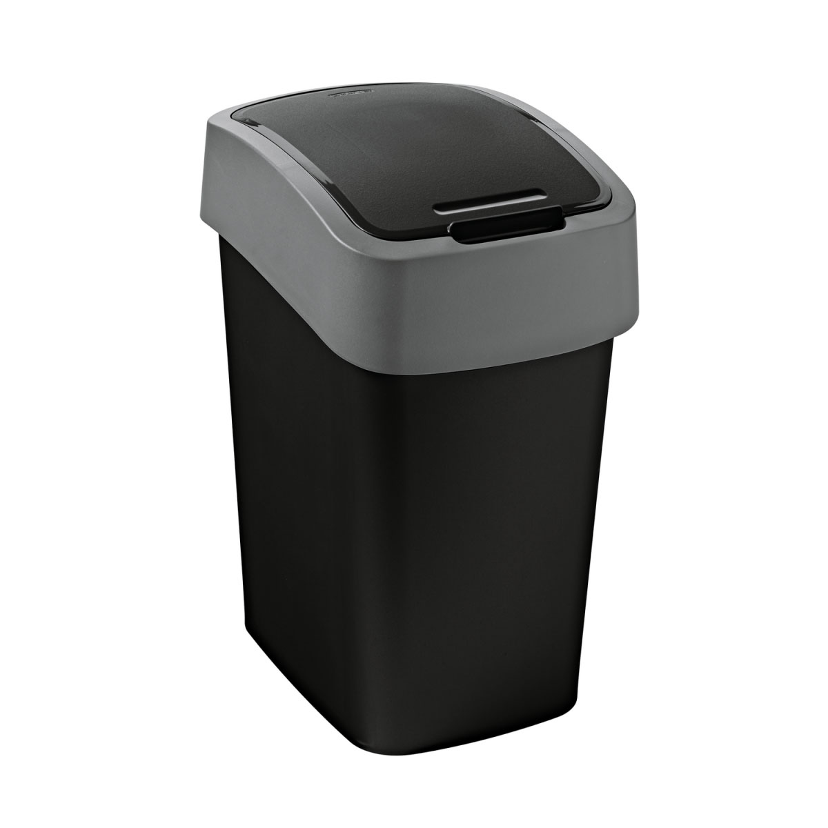 Curver Abfallbehälter Flip Bin 10 L schwarz/hellgrau Curver Abfallbehälter Flip Bin 10 L schwarz/hellgrau