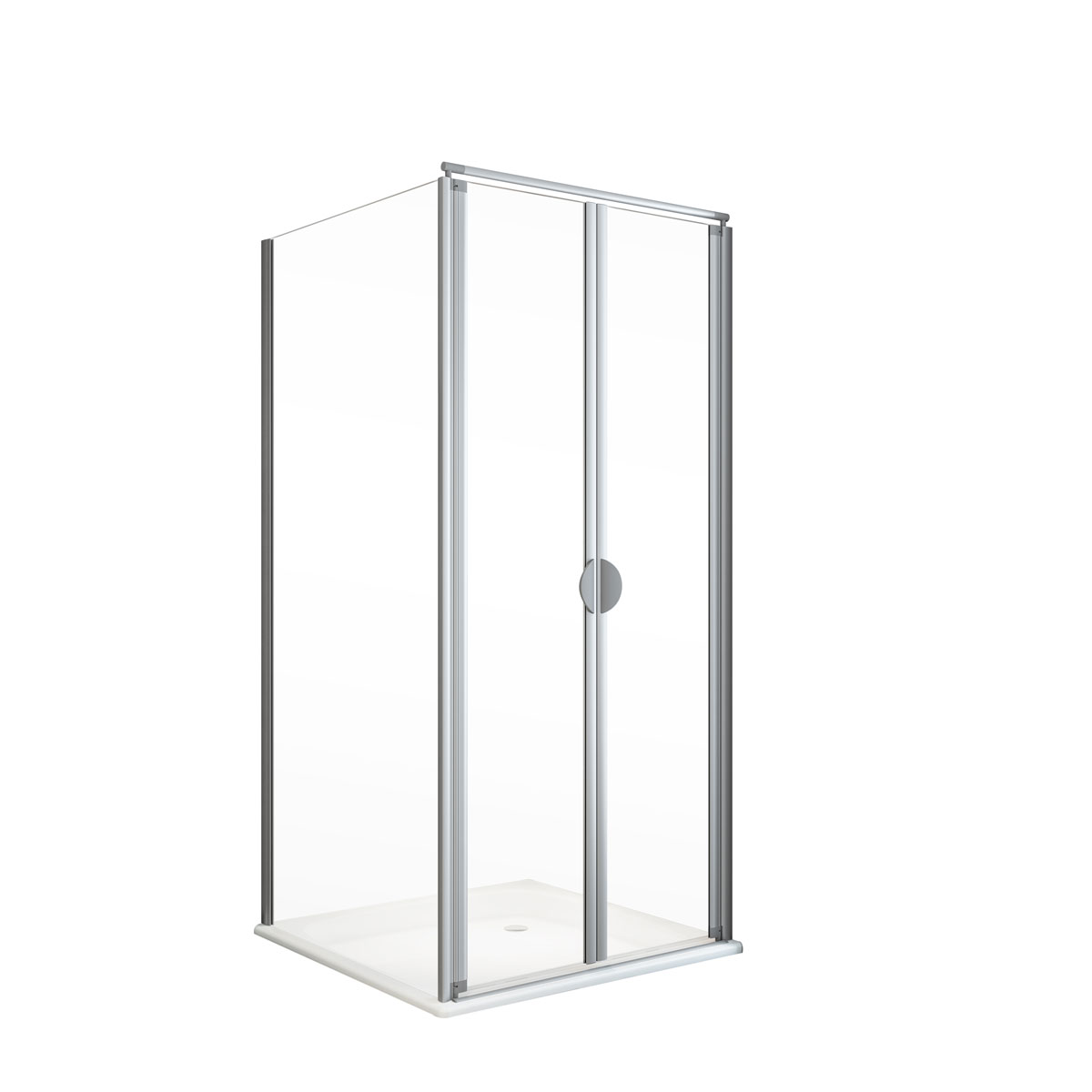 Schulte Pendeltür Sunny inkl Seitenwand und Duschwanne 90 x 90 cm Bild 2