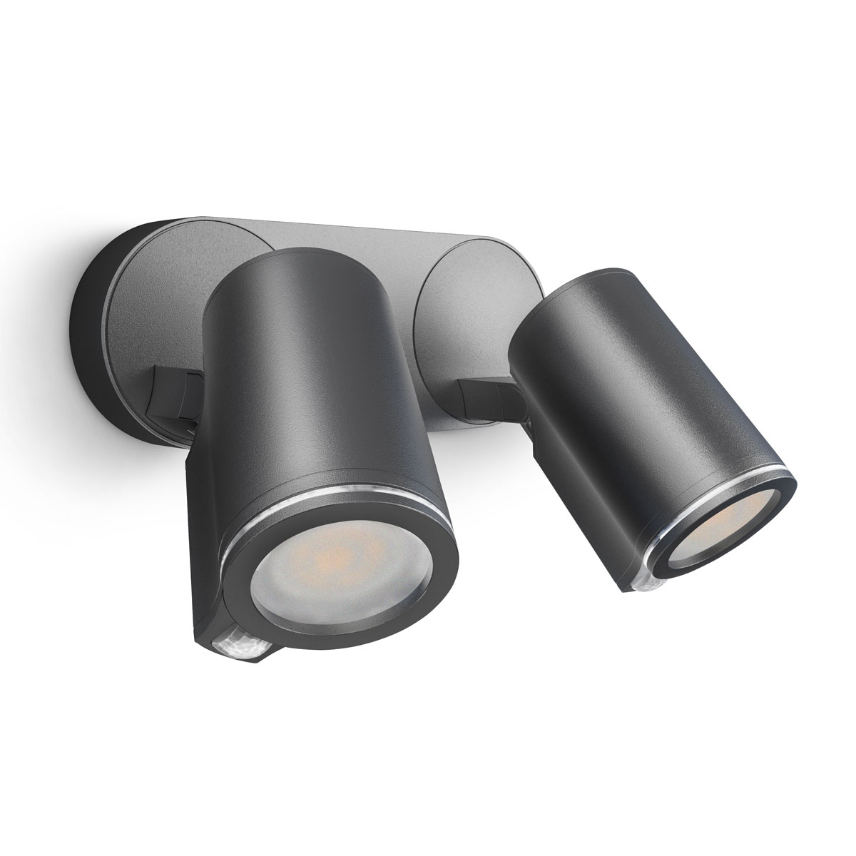 Steinel LED-Außenstrahler mit Bewegungsmelder Spot DUO S anthrazit