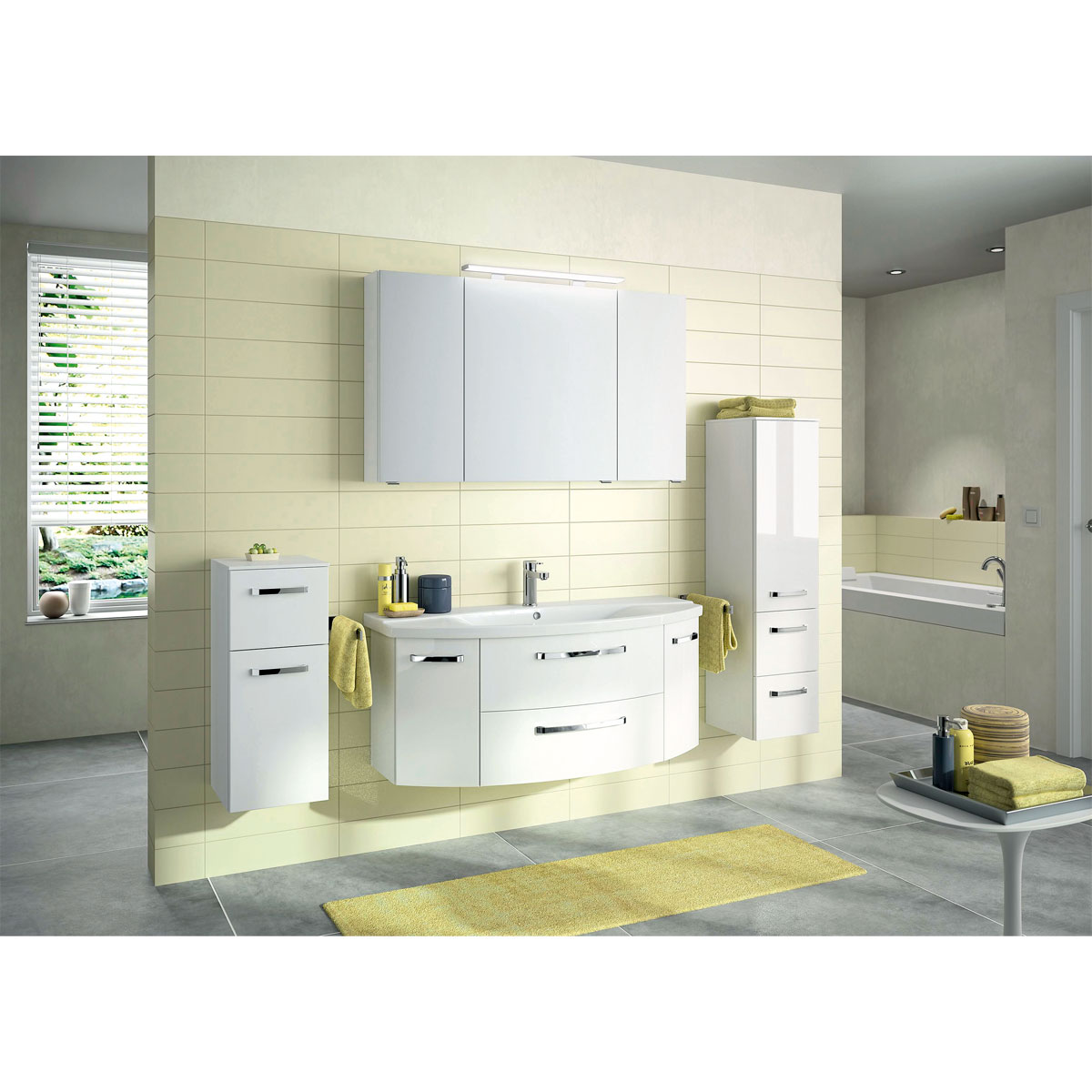 Keramikwaschtisch Asti B1205 weiß Bild 3