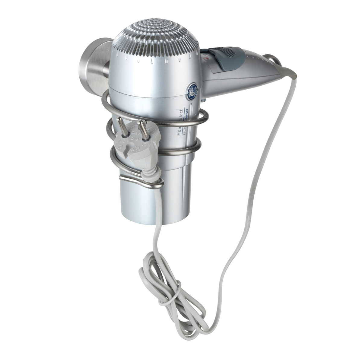 Wenko Haartrocknerhalter Bosio Matt Edelstahl