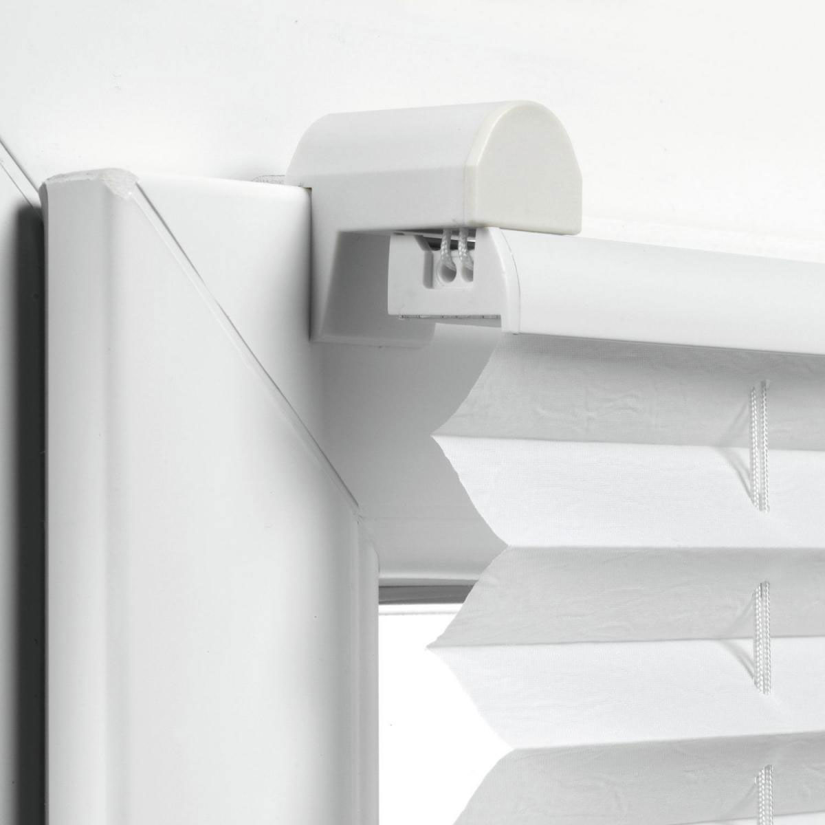 Gardinia Plissee Easyfix mit 2 Bedienschienen Plissee 85 x 130 cm weiß Bild 2