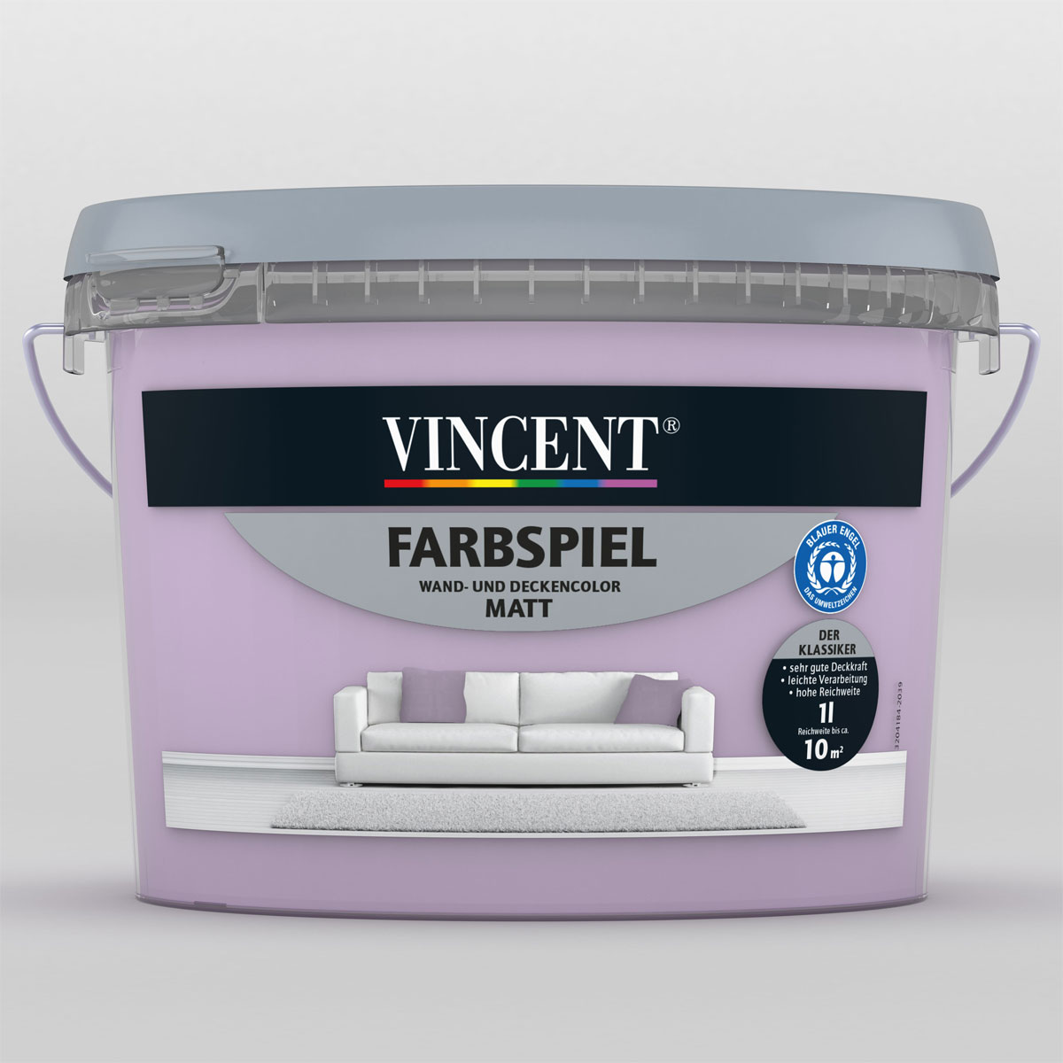 Vincent Farbspiel Lavendel matt 1 L