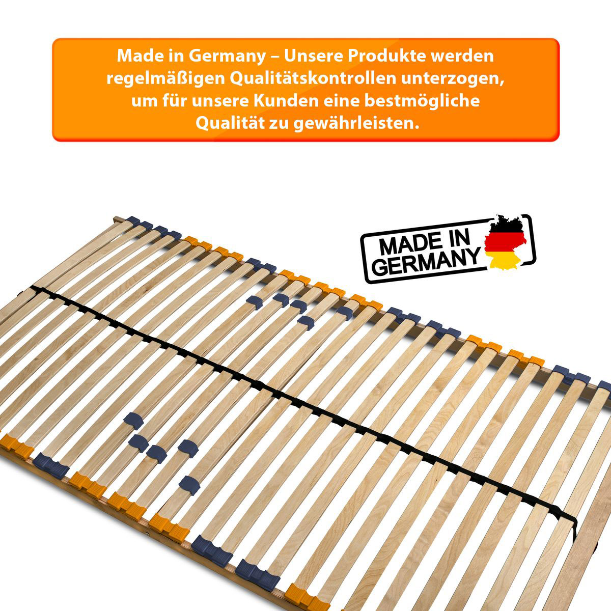 Coemo Lattenrost MULTIRA 28 Federleisten starr 70 x 200 cm Bild 2