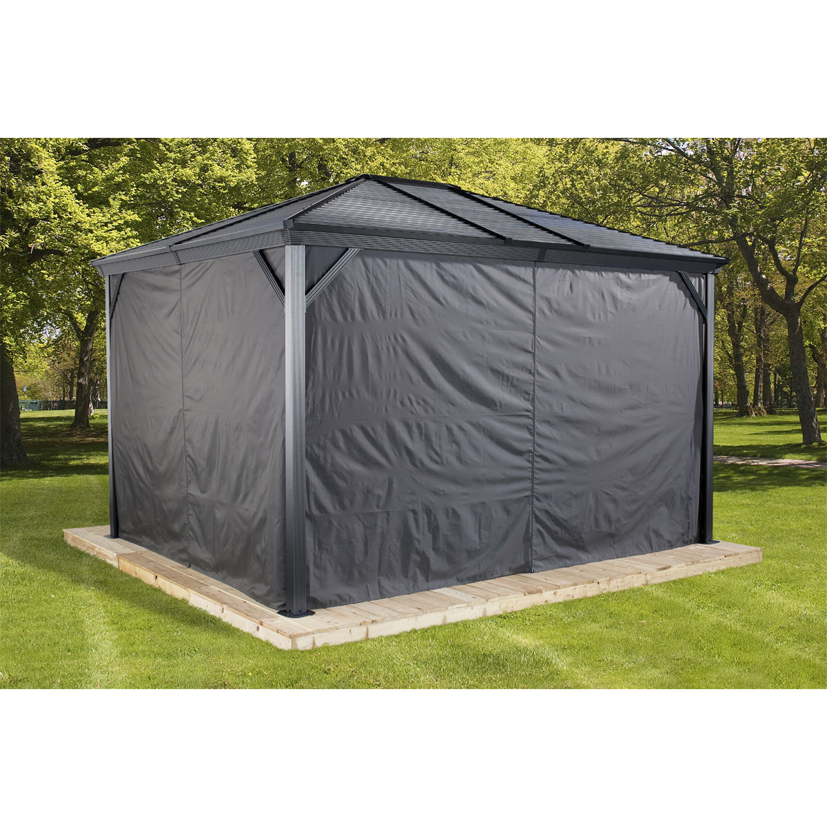 Sojag Pavillon Ventura 1014 295,5x423x261cm Basaltgrau Bild 5