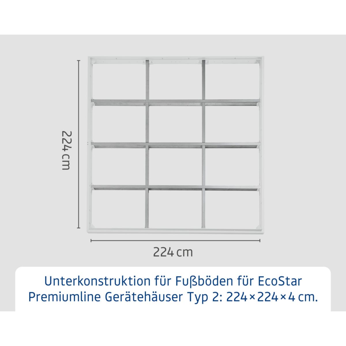 EcoStar  Aluminium-Unterkonstruktion für Fußböden GH2 Typ2 Bild 5