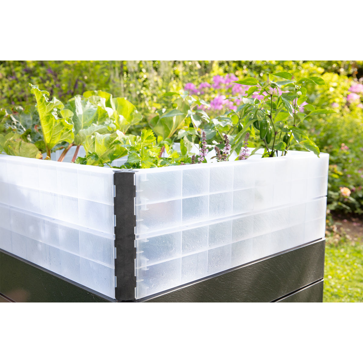 Garantia Hochbeet ERGO QUADRO Turbo M 75 Stone inkl FLORA Bild 4