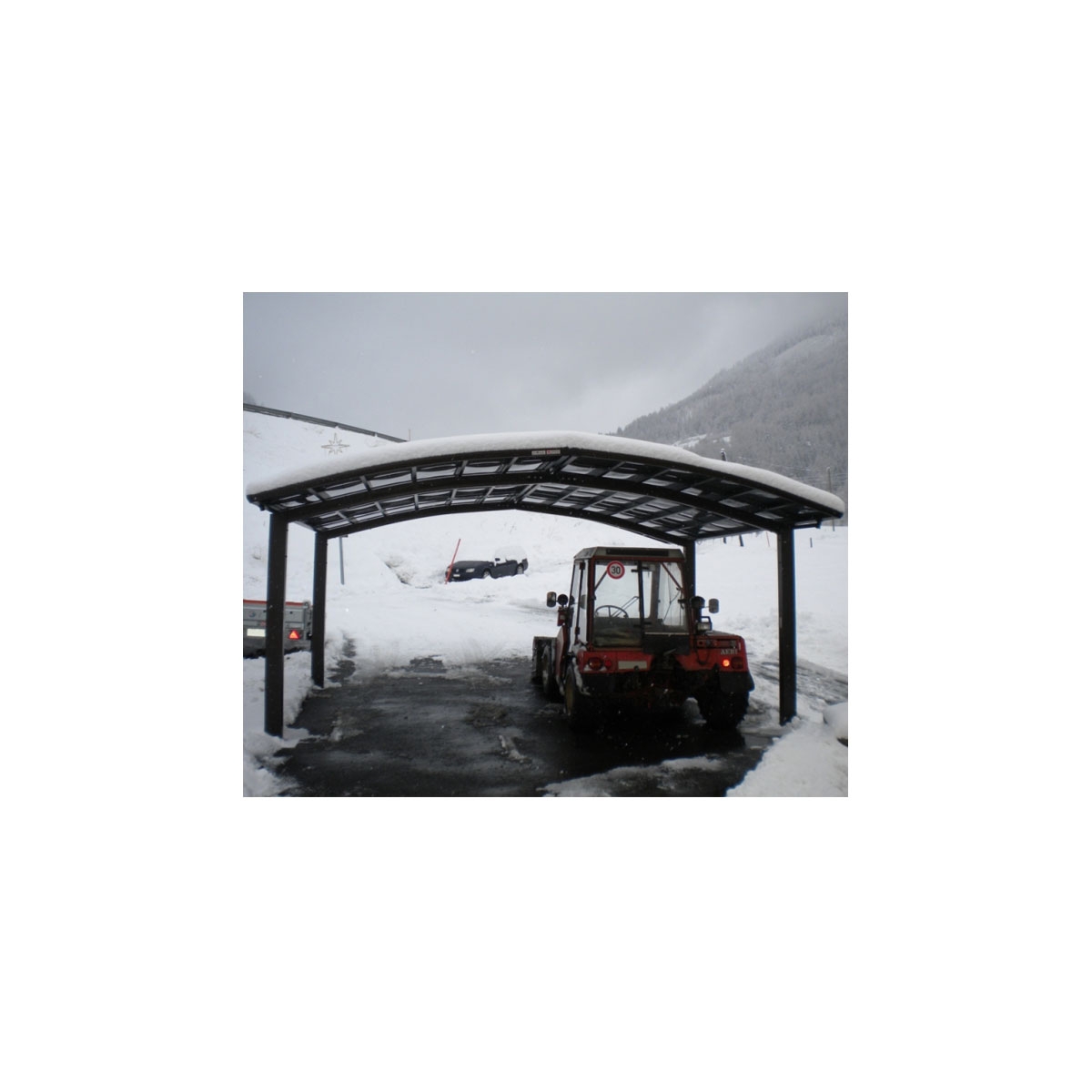 Ximax Carport Alu Portoforte 110 M-Ausführung Mattbraun | 905224