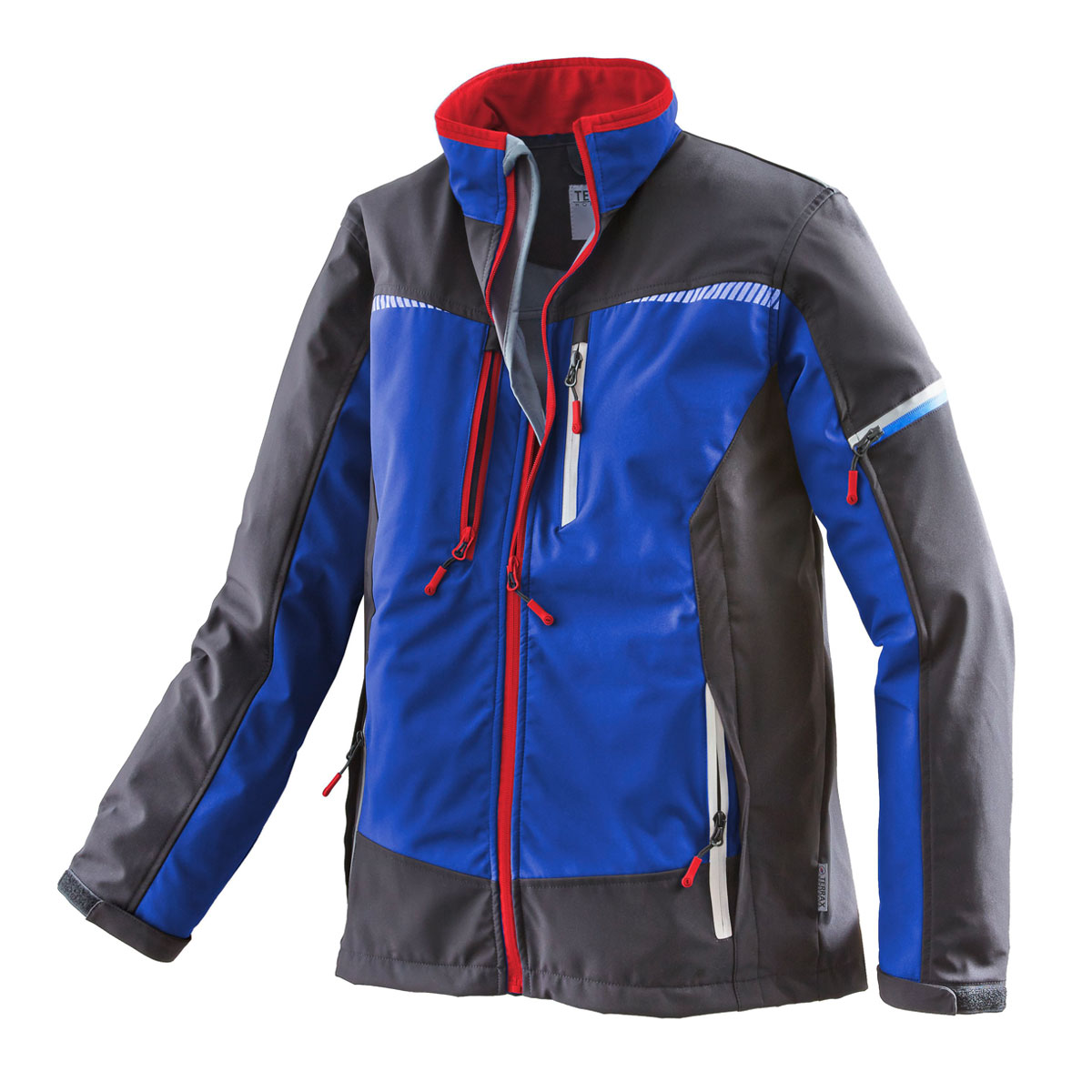 Terrax Workwear Softshell Jacke royal-rot Größe M