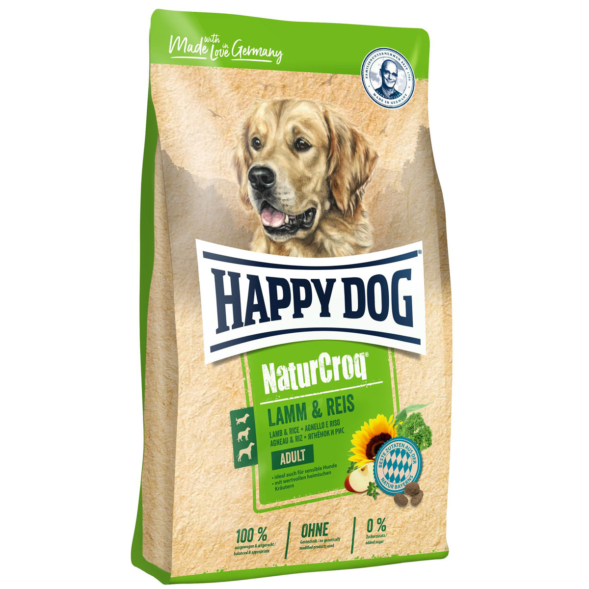 Happy Dog Trockenfutter NaturCroq Lamm und Reis 15 kg