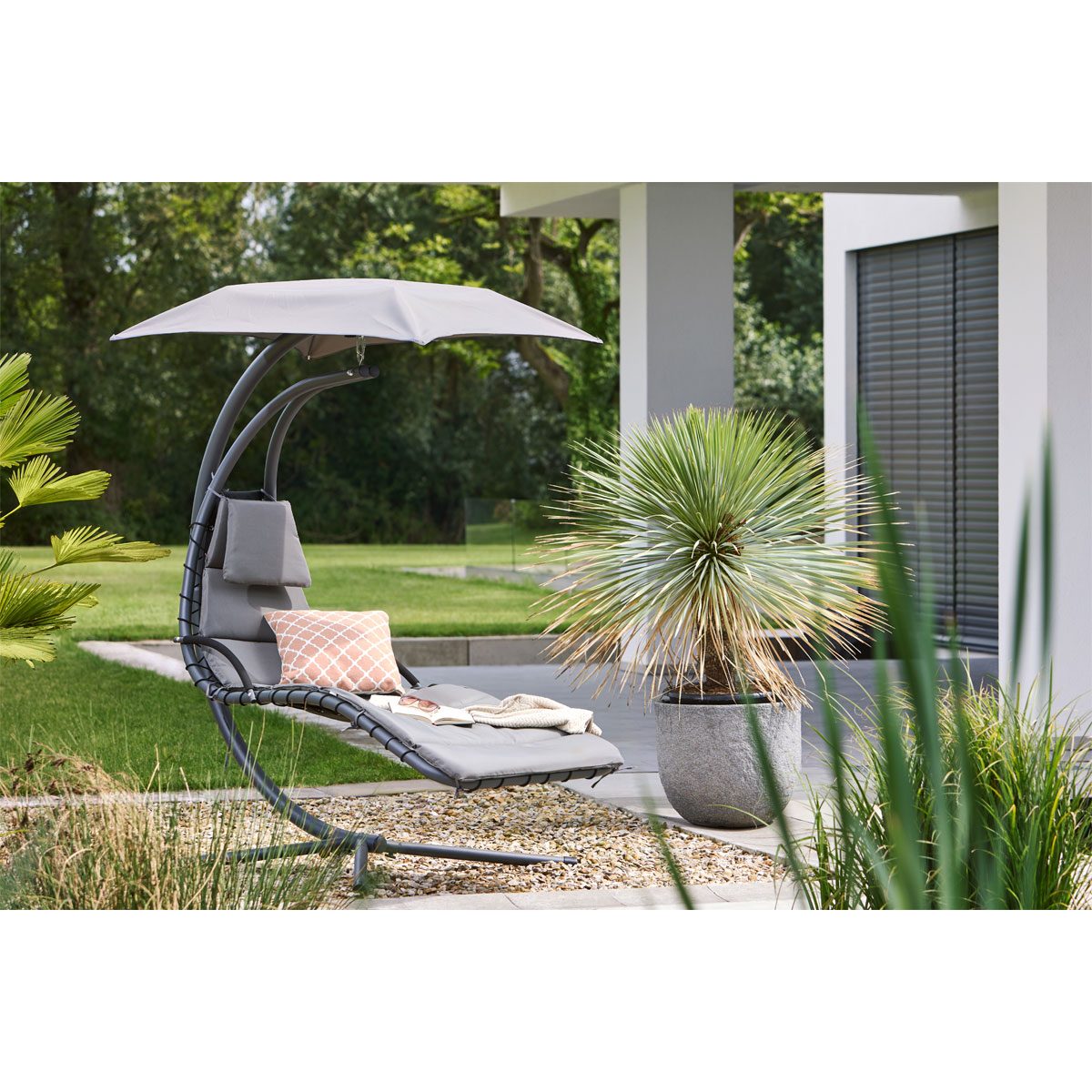Haveson Schaukelliege Curve, mit Sonnenschutz Bild 4