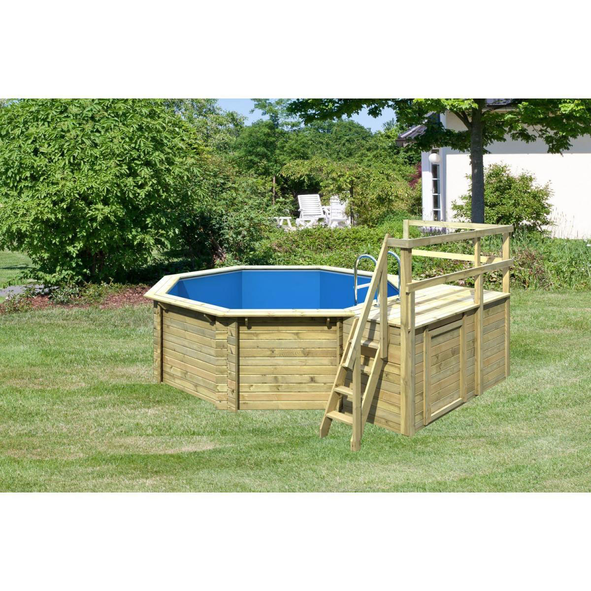 Karibu Pool 1 Variante C inkl Sonnenterrasse Bild 1