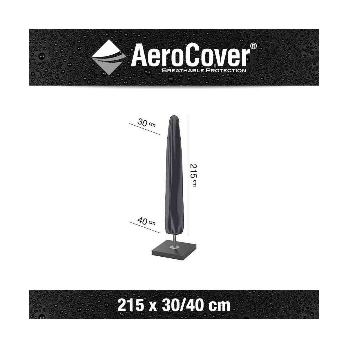 Schirmhülle AeroCover 250 x 30/40 cm atmungsaktiv Bild 2
