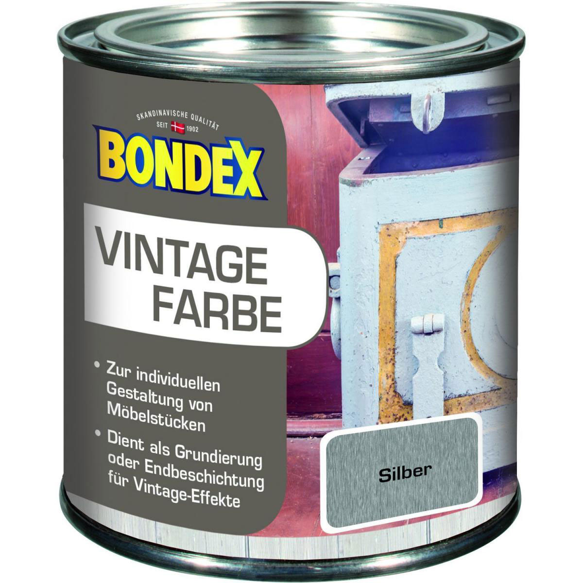Bondex Vintage Farbe Silber 375 ml