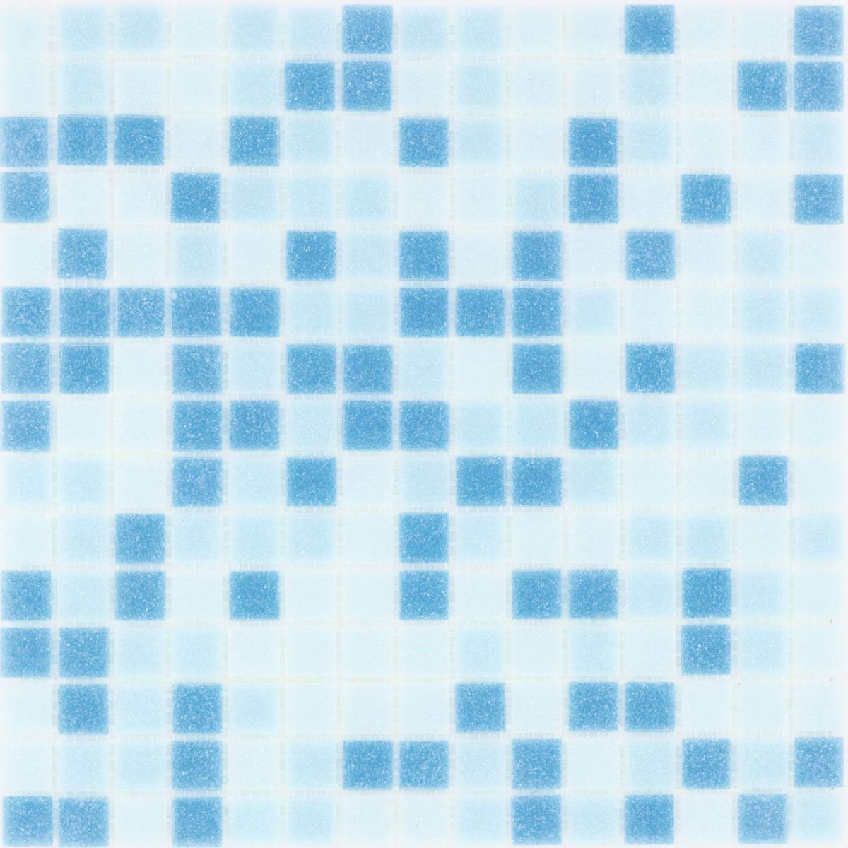 Glasmosaik Blue Llight Mix 32,7 x 32,7 x 0,4 mm