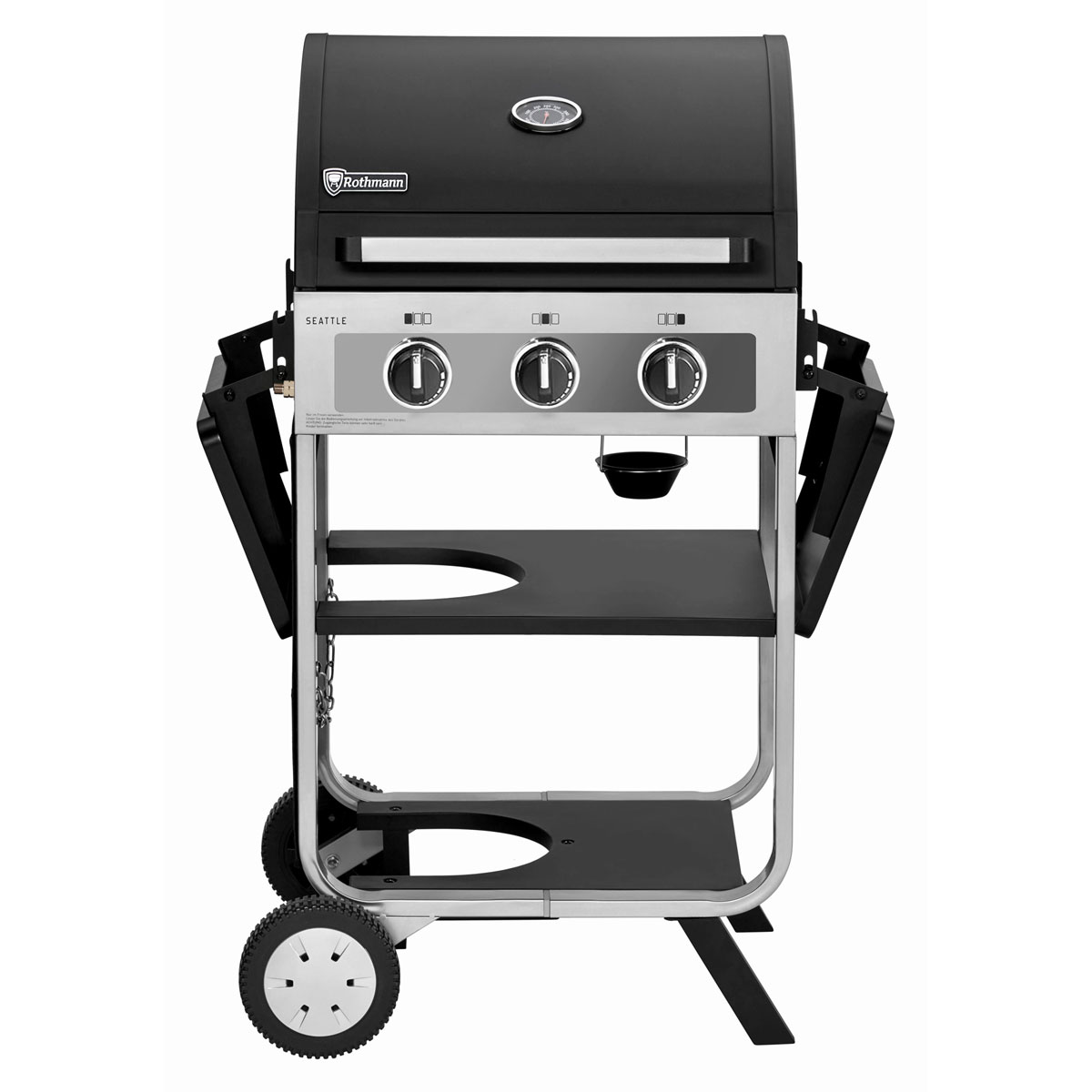 Rothmann Gasgrill Seattle 3 Edelstahlbrenner Bild 1