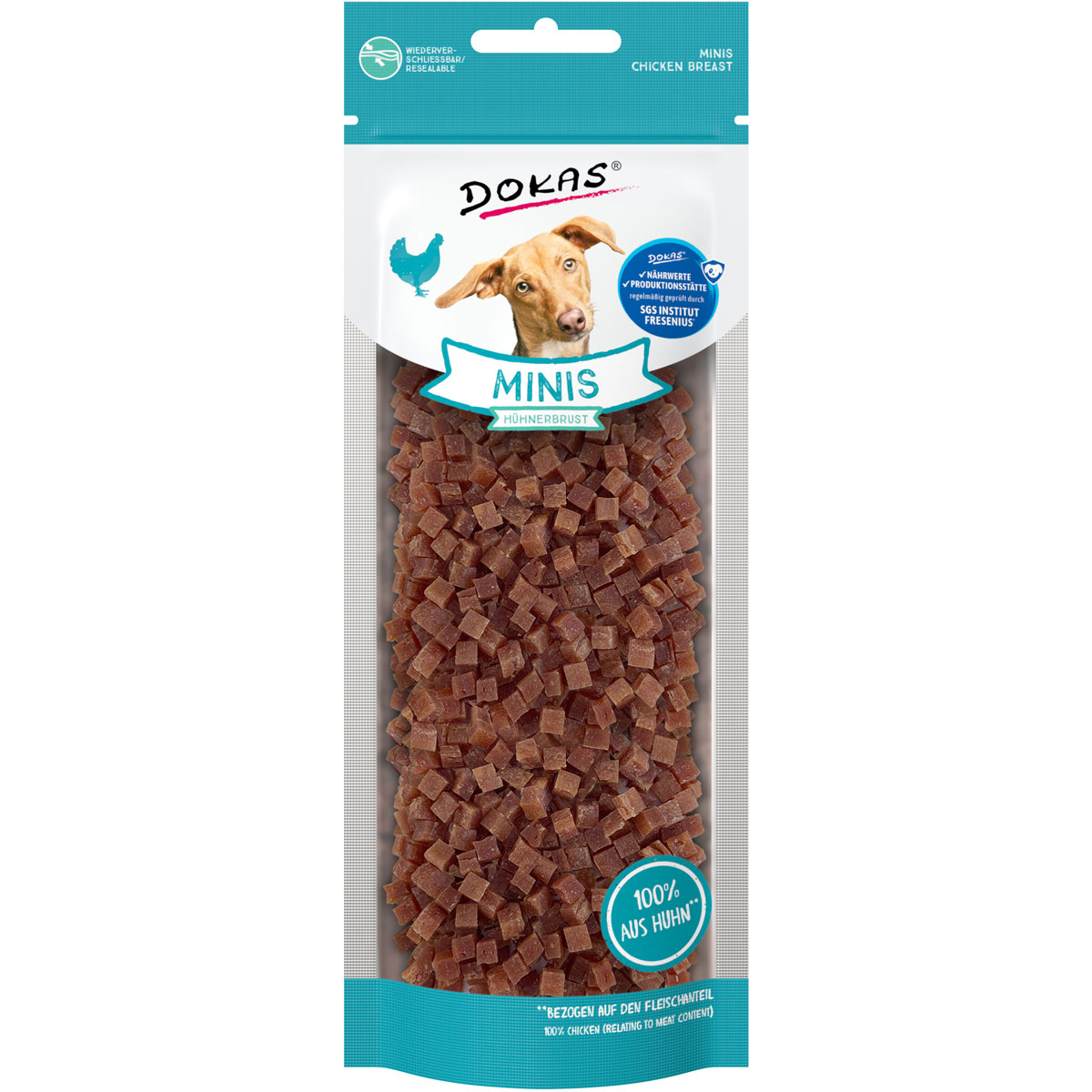 Dokas Hundesnack Minis Hühnerbrust 70 g