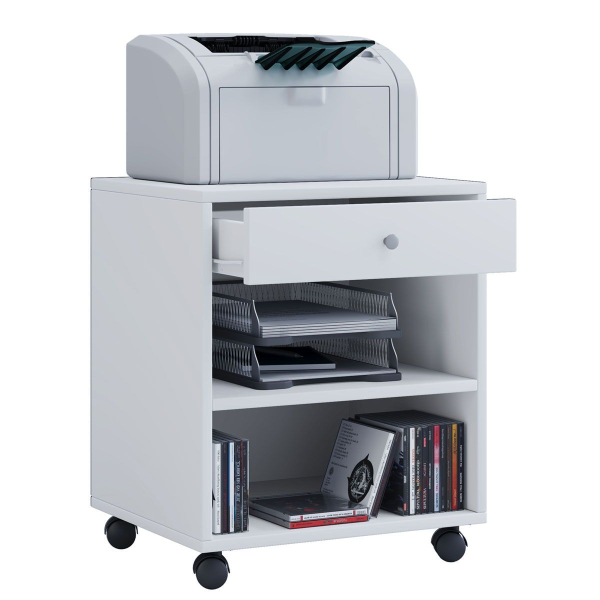 Büro-Rollcontainer Salda weiß