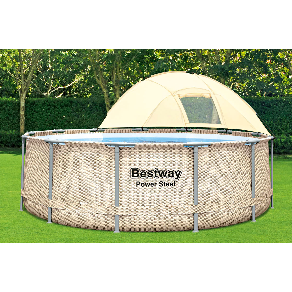 Bestway Pool-Set OS Power Steel mit Sonnenschutz 3,96 x 1,07 m Bild 7